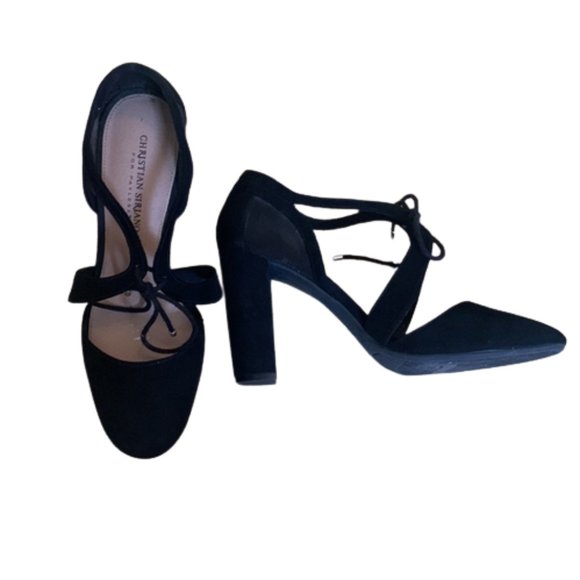 Christian Siriano Shoes - Christian Siriano Kami Ghillie Black Block Heels 8.5